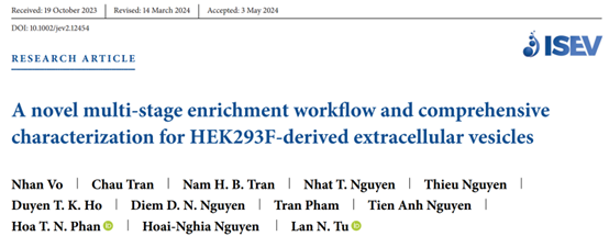 JEV：HEK293F细胞外囊泡的新型多步纯化流程和综合表征