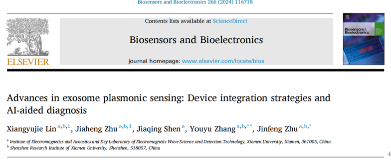 Biosens.Bioelectron | 厦大朱锦锋教授团队：等离激元外泌体传感进展-器件集成策略与人工智能辅助诊断